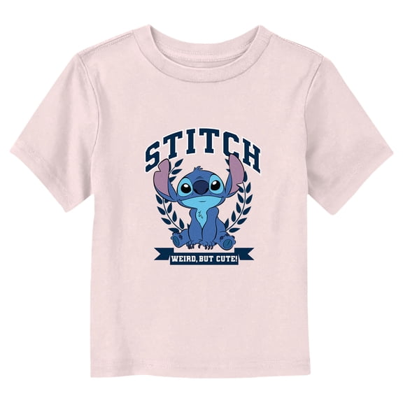 Toddler's Lilo & Stitch Weird, but Cute Alien  Graphic Tee Light Pink 5T