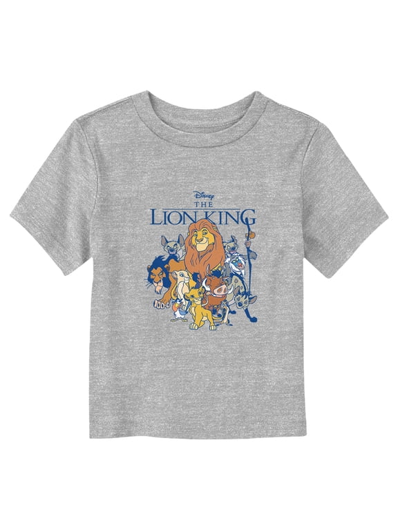 Toddler's Lion King Main Characters and Villains Graphic Tee Athletic Heather 2T