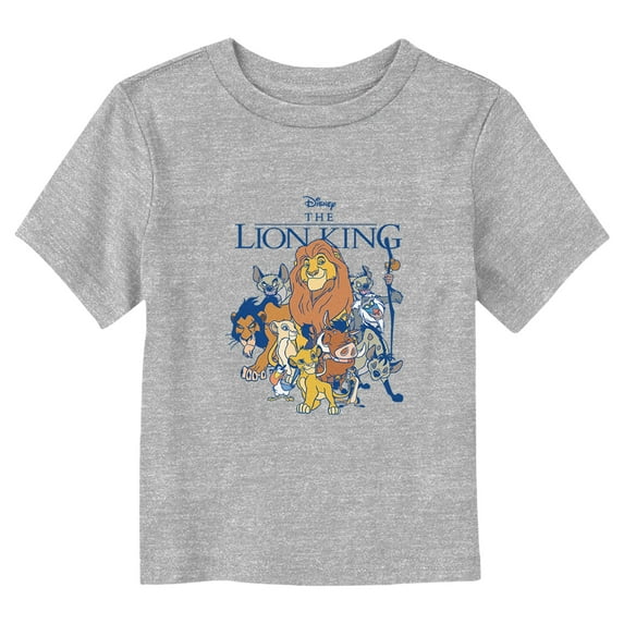 Toddler's Lion King Main Characters and Villains Graphic Tee Athletic Heather 4T