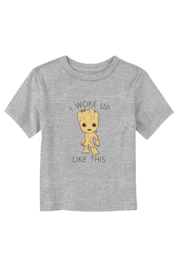 Toddler's Marvel Groot I Woke Up Like This Graphic Tee Athletic Heather 2T