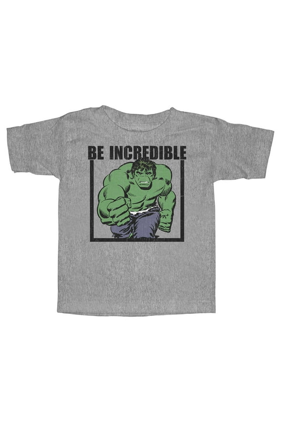 Toddler's Marvel Hulk Be Incredible Graphic Tee Athletic Heather 5T