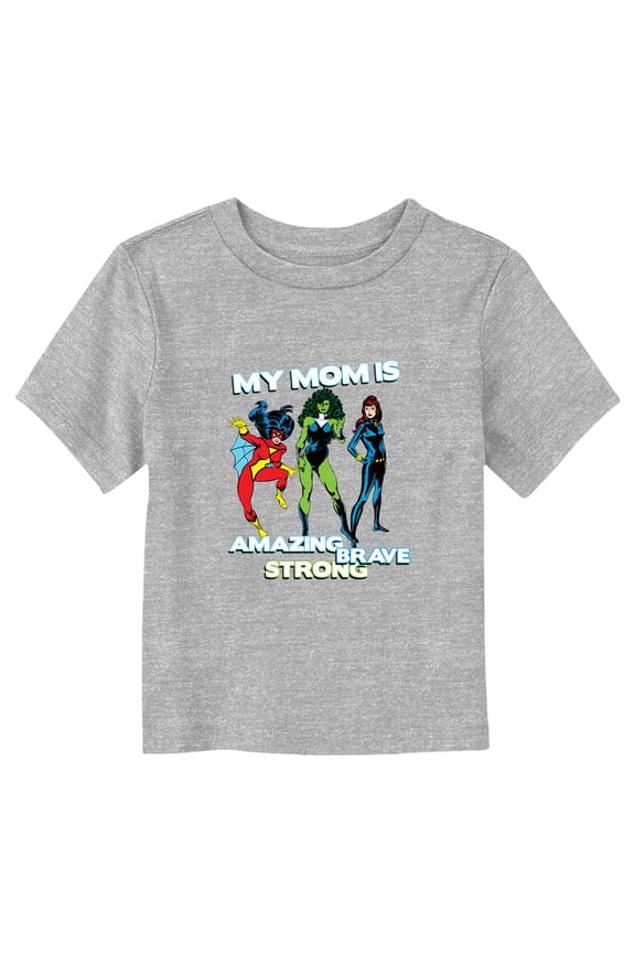 Toddler's Marvel Moms Are Everyday Heroes Graphic Tee Athletic Heather 2T