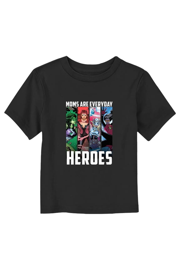 Toddler's Marvel Mother's Day Everyday Heroes Graphic Tee Black 3T