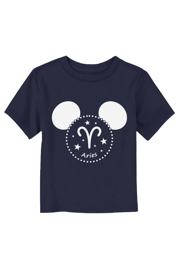 Toddler's Mickey & Friends Aries Graphic Tee Navy Blue 4T