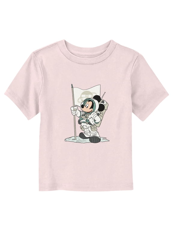 Toddler's Mickey & Friends Astronaut Suit Graphic Tee Light Pink 5T