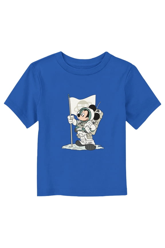 Toddler's Mickey & Friends Astronaut Suit Graphic Tee Royal Blue 2T