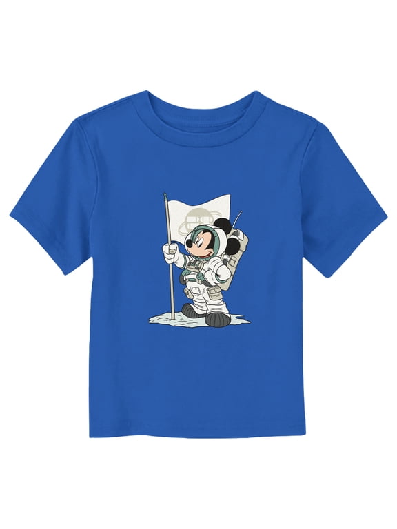 Toddler's Mickey & Friends Astronaut Suit Graphic Tee Royal Blue 4T