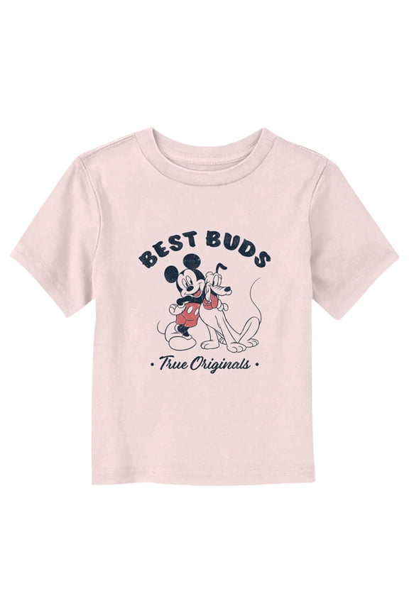 Toddler's Mickey & Friends Best Buds True Originals Graphic Tee Light Pink 2T