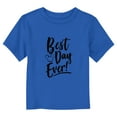 thumbnail image 1 of Toddler's Mickey & Friends Best Day Ever Silhouette Logo Graphic Tee Royal Blue 2T, 1 of 3