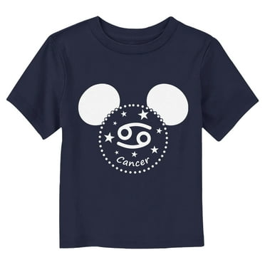 Toddler's Mickey & Friends Cancer  Graphic Tee Navy Blue 3T