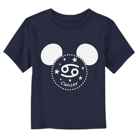 Toddler's Mickey & Friends Cancer  Graphic Tee Navy Blue 5T