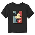 thumbnail image 1 of Toddler's Mickey & Friends Character Duotone Portrait  Graphic Tee Black 5T, 1 of 3