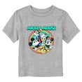 thumbnail image 1 of Toddler's Mickey & Friends Classic Group Circle Graphic Tee Athletic Heather 4T, 1 of 3