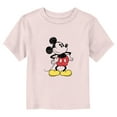 thumbnail image 1 of Toddler's Mickey & Friends Classic Mickey Pose Distressed  Graphic Tee Light Pink 4T, 1 of 3