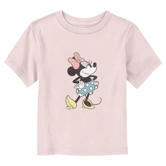 Toddler's Mickey & Friends Confident Minnie Graphic Tee Light Pink 5T