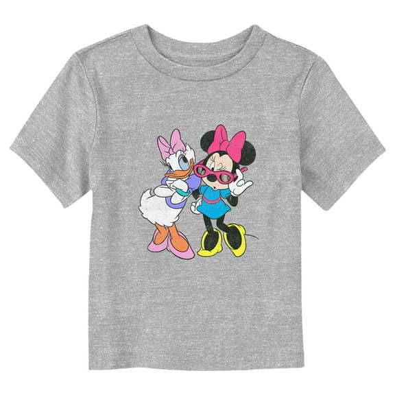 Toddler's Mickey & Friends Cool Daisy and Minnie  Graphic Tee Athletic Heather 5T