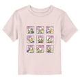 thumbnail image 1 of Toddler's Mickey & Friends Daisy Duck Face Expressions  Graphic Tee Light Pink 2T, 1 of 3