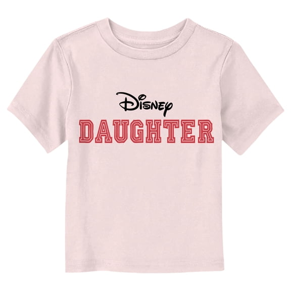 Toddler's Mickey & Friends Daughter Logo Graphic Tee Light Pink 3T