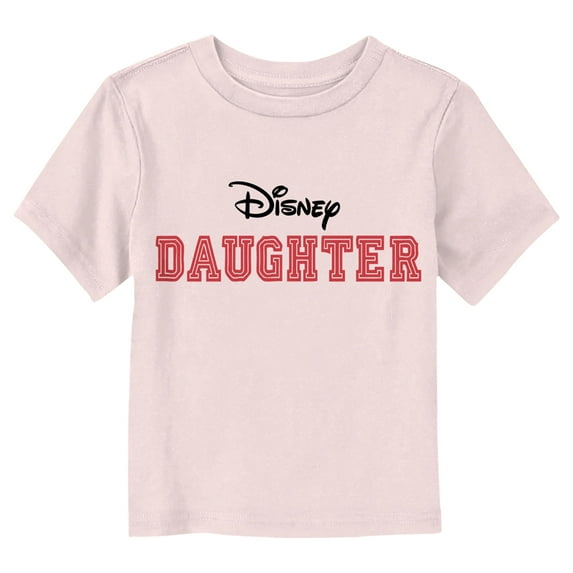 Toddler's Mickey & Friends Daughter Logo Graphic Tee Light Pink 4T