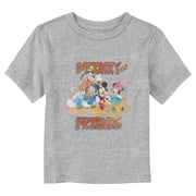 Toddler's Mickey & Friends Distressed Classic Group Graphic Tee Athletic Heather 3T