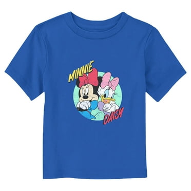Toddler's Mickey & Friends Distressed Daisy and Minnie  Graphic Tee Royal Blue 4T
