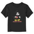 thumbnail image 1 of Toddler's Mickey & Friends Distressed Mickey Logo Graphic Tee Black 2T, 1 of 3