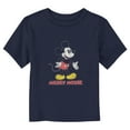 thumbnail image 1 of Toddler's Mickey & Friends Distressed Mickey Logo Graphic Tee Navy Blue 2T, 1 of 3