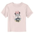 thumbnail image 1 of Toddler's Mickey & Friends Distressed Retro Minnie Sitting  Graphic Tee Light Pink 5T, 1 of 3