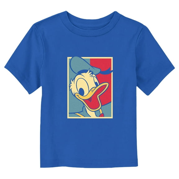 Toddler's Mickey & Friends Donald Duck Duotone Portrait  Graphic Tee Royal Blue 4T