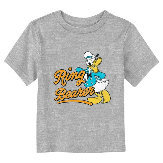 Toddler's Mickey & Friends Donald Duck Ring Bearer Graphic Tee Athletic Heather 5T