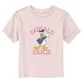 thumbnail image 1 of Toddler's Mickey & Friends Donald Duck Wave Pose  Graphic Tee Light Pink 3T, 1 of 3