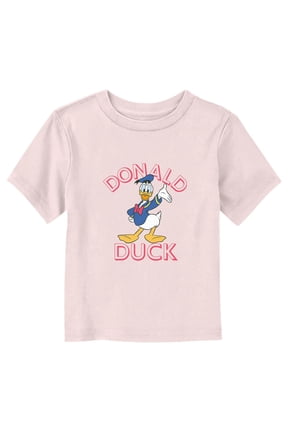 Toddler's Mickey & Friends Donald Duck Wave Pose Graphic Tee Light Pink 5T