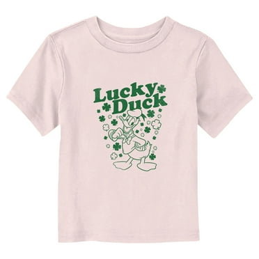 Toddler's Mickey & Friends Donald Lucky Duck  Graphic Tee Light Pink 4T