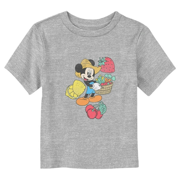 Toddler's Mickey & Friends Farmer Mickey  Graphic Tee Athletic Heather 2T