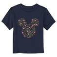 thumbnail image 1 of Toddler's Mickey & Friends Florals and Eggs Silhouette  Graphic Tee Navy Blue 5T, 1 of 3