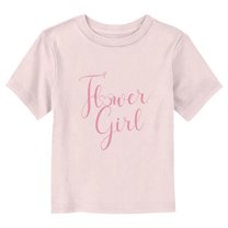 Toddler's Mickey & Friends Flower Girl Logo Graphic Tee Light Pink 3T