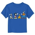 thumbnail image 1 of Toddler's Mickey & Friends Four Waving Friends  Graphic Tee Royal Blue 3T, 1 of 3