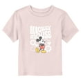 thumbnail image 1 of Toddler's Mickey & Friends Groovy Hearts and Flowers  Graphic Tee Light Pink 2T, 1 of 3