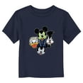 thumbnail image 1 of Toddler's Mickey & Friends Halloween Iconic Monsters Graphic Tee Navy Blue 4T, 1 of 3