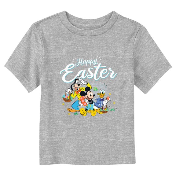 Toddler's Mickey & Friends Happy Easter Trio  Graphic Tee Athletic Heather 5T