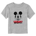 thumbnail image 1 of Toddler's Mickey & Friends Headshot Retro Logo  Graphic Tee Athletic Heather 4T, 1 of 3