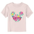 thumbnail image 1 of Toddler's Mickey & Friends Hello Spring Flowers Logo  Graphic Tee Light Pink 4T, 1 of 3