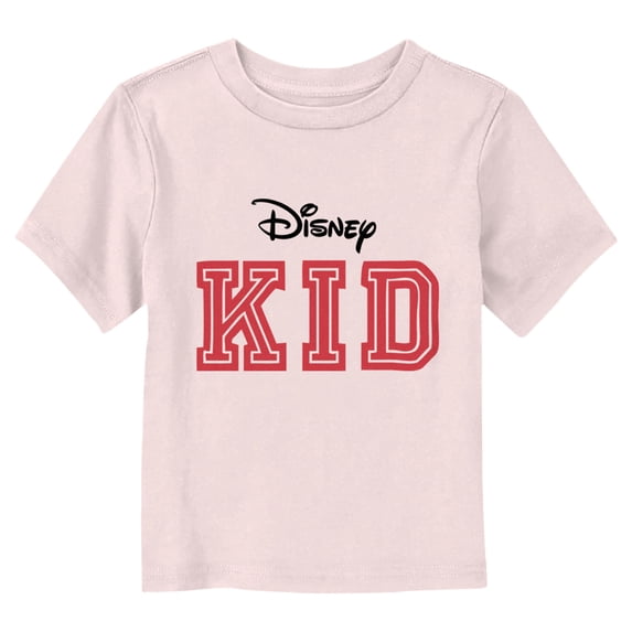 Toddler's Mickey & Friends Kid Logo Graphic Tee Light Pink 4T