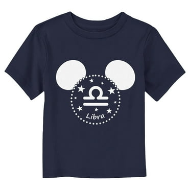 Toddler's Mickey & Friends Libra Silhouette  Graphic Tee Navy Blue 4T