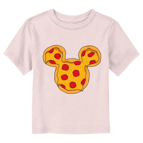 Toddler's Mickey & Friends Mousey Pizza  Graphic Tee Light Pink 3T