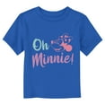 thumbnail image 1 of Toddler's Mickey & Friends Oh Minnie Laugh  Graphic Tee Royal Blue 3T, 1 of 3