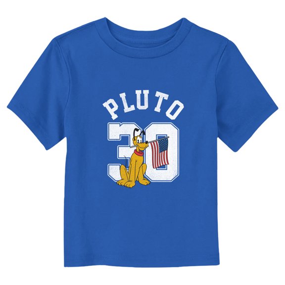 Toddler's Mickey & Friends Patriotic Pluto 30 Graphic Tee Royal Blue 2T