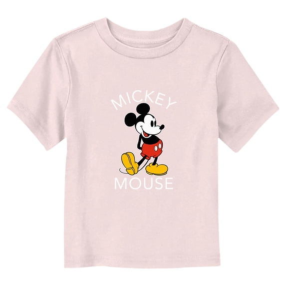 Toddler's Mickey & Friends Retro Mickey Graphic Tee Light Pink 2T