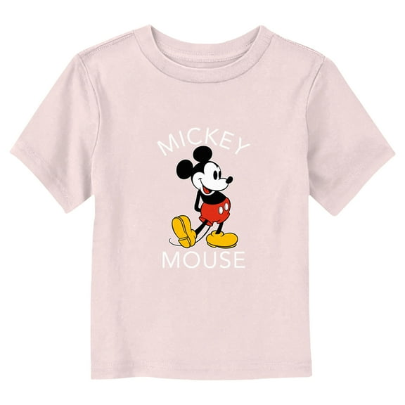 Toddler's Mickey & Friends Retro Mickey  Graphic Tee Light Pink 4T