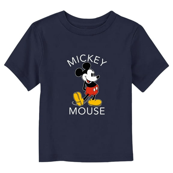 Toddler's Mickey & Friends Retro Mickey  Graphic Tee Navy Blue 3T